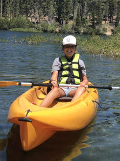 girl kayaking